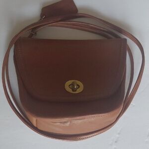 Coach Tan Leather Crossbody Bag